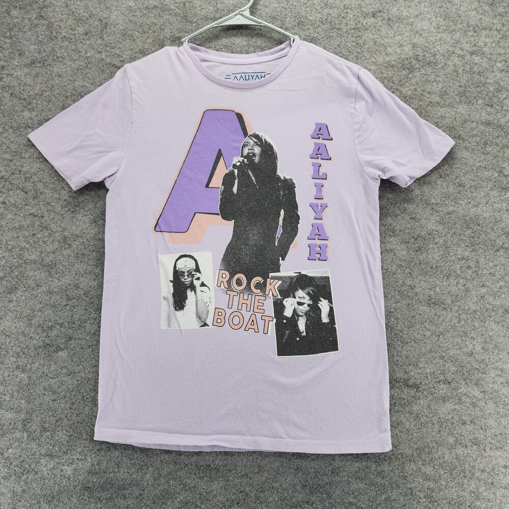 Aaliyah Shirt Womens Small Short Sleeve Purple Rock The Boat